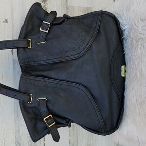 Le BULGA LEATHER SHOULDER BAG